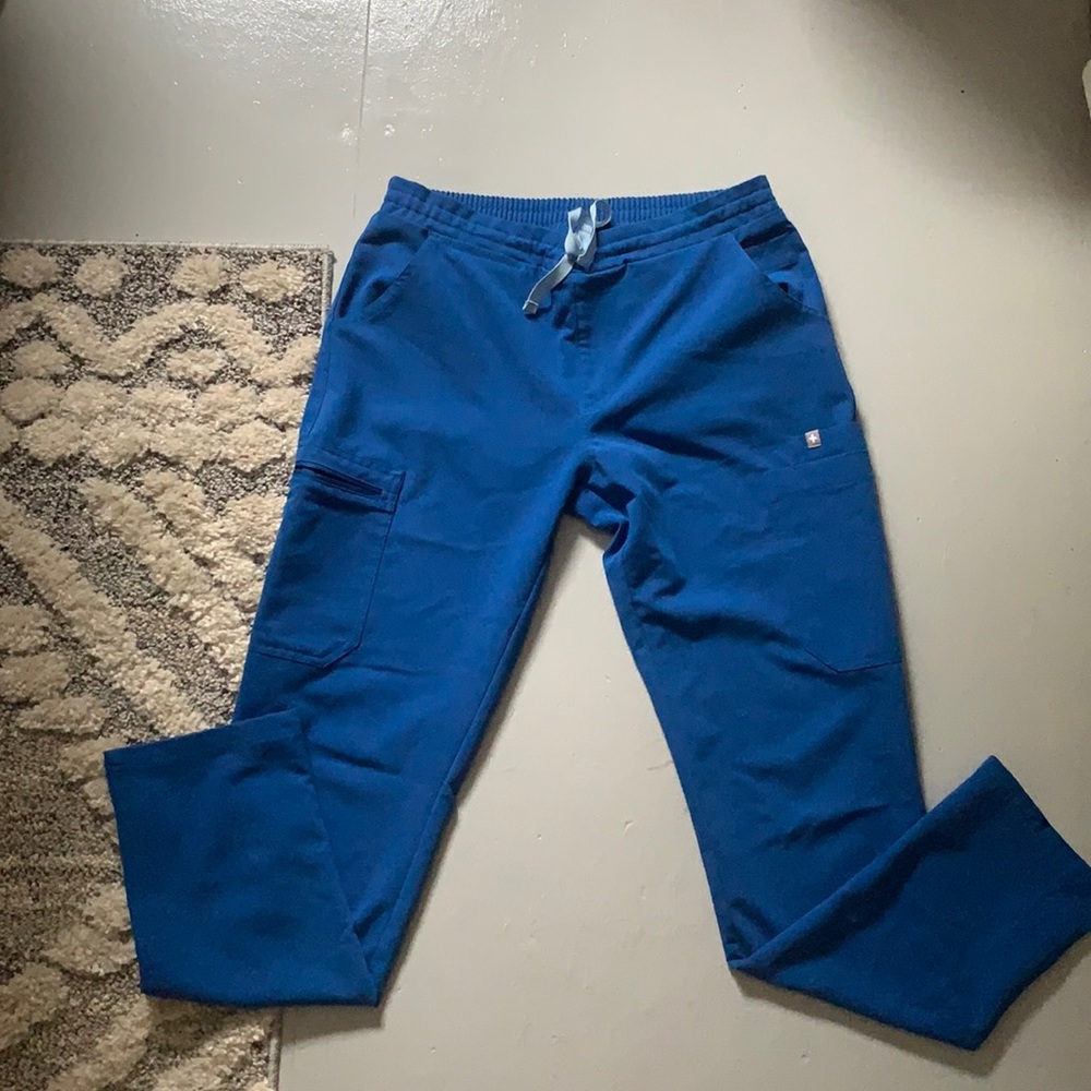 Royal Blue Figs Yola Scrub Pants